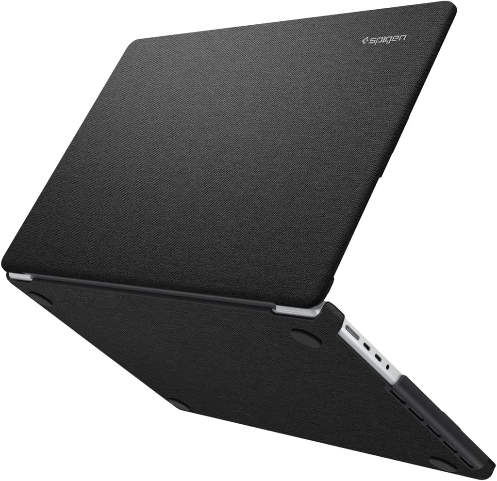 Spigen Urban Fit Coque Compatible avec Macbook Pro 16 Pouces 2023 2021, M3 Pro / M3 Max (2023) / M2 Pro / M2 Max / M1 Pro / M1 Max - Noir