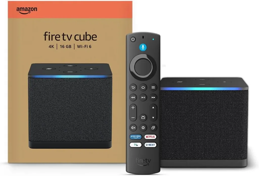 Amazon Fire TV Cube 4K (3e génération), Wi-Fi 6E, 16 Go
