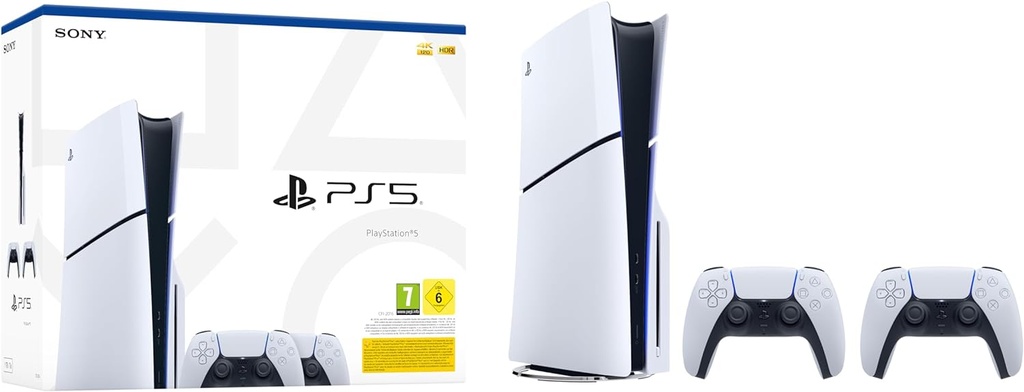 Console PlayStation 5 ,PS5 Slim avec une deuxième manette