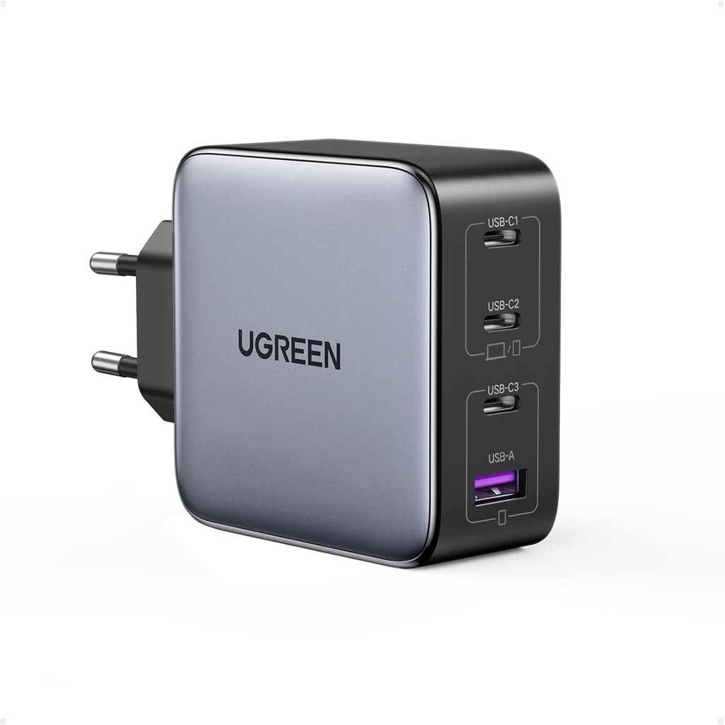 UGREEN Nexode 100W USB C Chargeur Rapide 4 Ports (3 Ports USB-C ; 1 port USB-A)