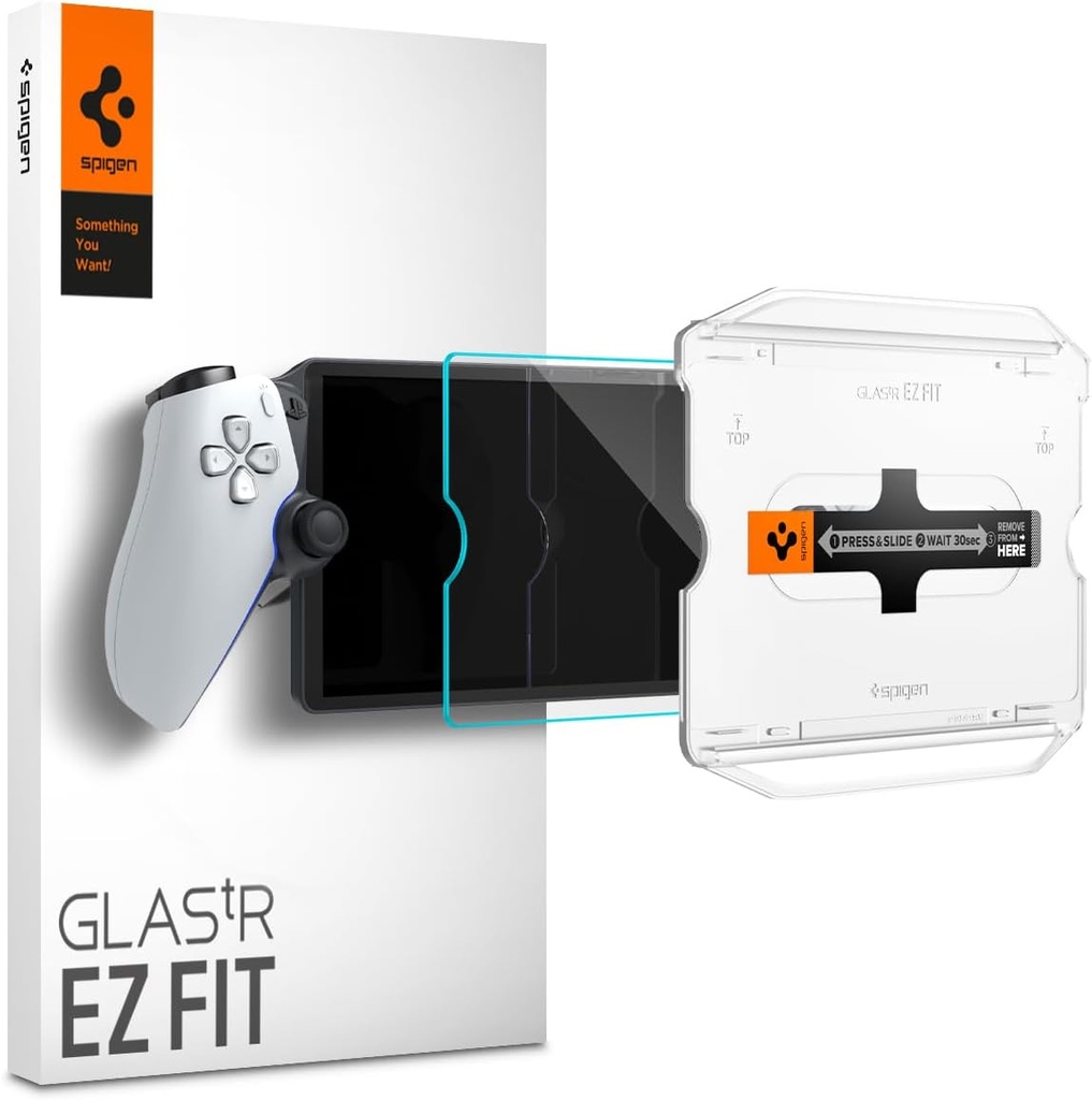 Spigen Glas.tR EZ Fit Verre Trempé compatible avec Sony PlayStation Portal Remote Player, 1 Pièce