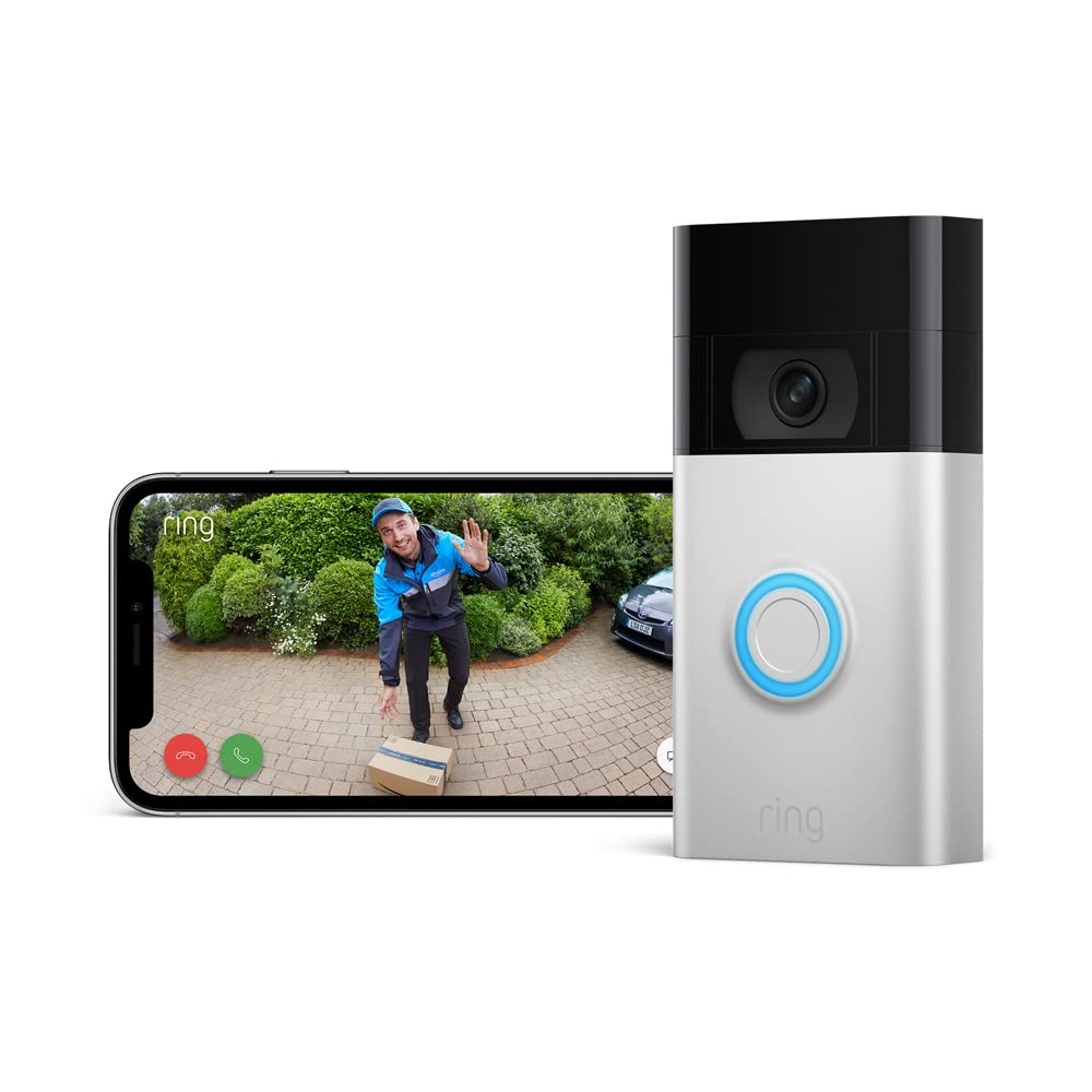Ring sonnette vidéo sans fil (Video Doorbell 2 gén.) Sonnette extérieure avec caméra, vidéo HD 1080p