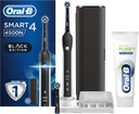 Oral-B Brosse à dents électrique rechargeable  4 4500 ,3 modes de brossage, 2 têtes, étui de voyage Premium + Dentifrice Oral-B(Adulte)