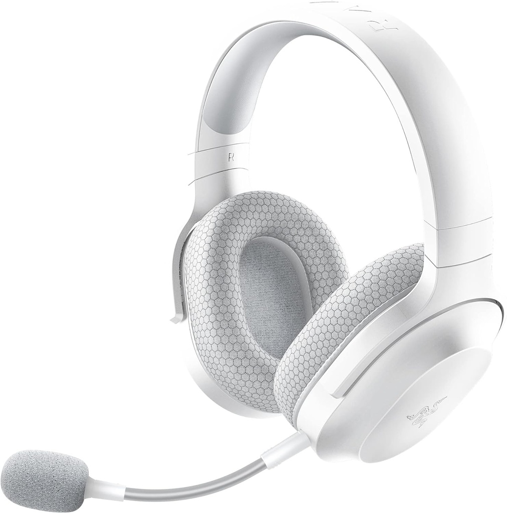  Razer Barracuda X Casque multiplateforme sans fil pour les jeux et les appareils mobiles Haut-parleurs de 40 mm, autonomie 50 Heures (Blanc)