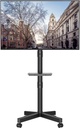 BONTEC Support TV roulettes pour Téléviseurs Plasma/LCD/LED de 23" à 60" avec Étagère