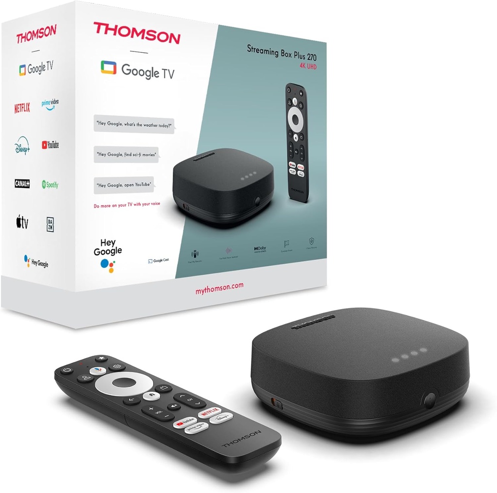 Thomson Streaming Box Plus 270, box Android TV 4K