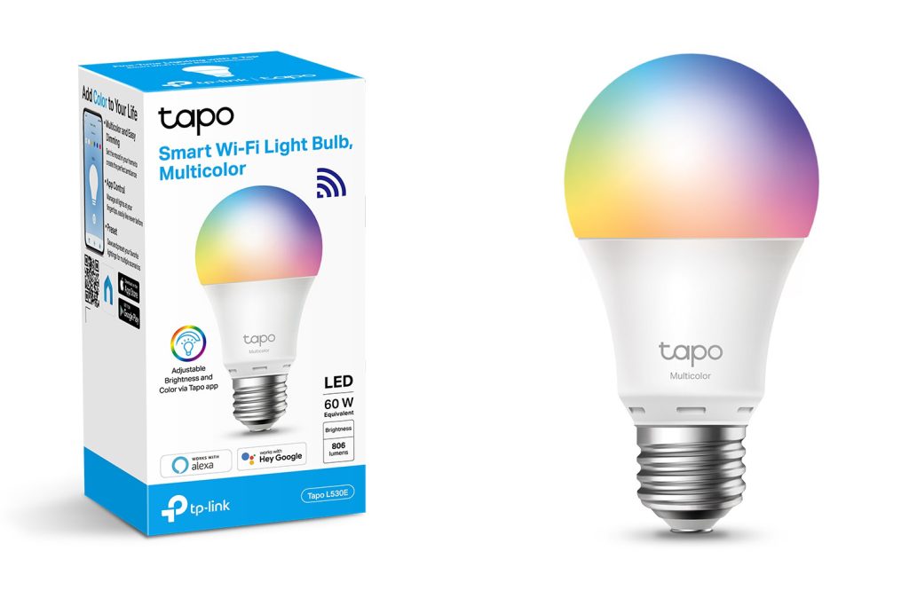 Tapo Ampoule Connectée WiFi, Ampoule LED E27  8.7 W 806Lm Compatible avec Alexa et Google Home