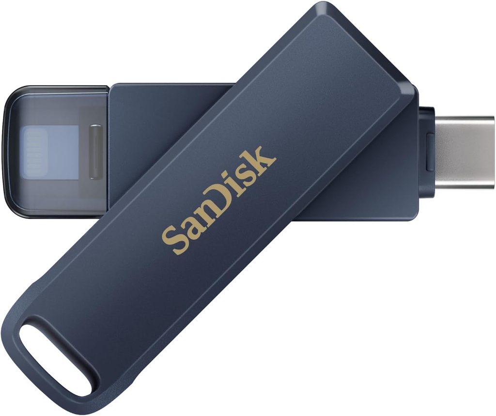 SanDisk 256Go Phone Drive, Clé USB,  (2-en-1)  Lightning et USB Type-C 