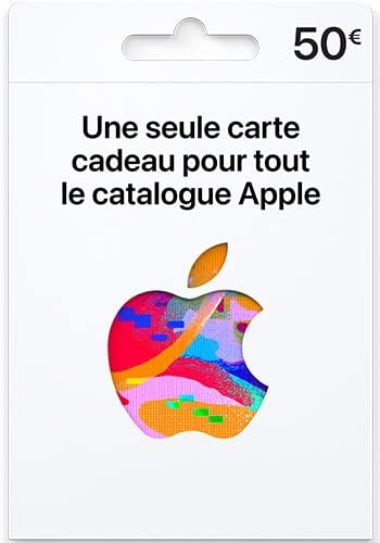 Carte App Store & iTunes 50€( Carte physique) 