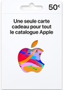 Carte App Store & iTunes 50€( Carte physique) 