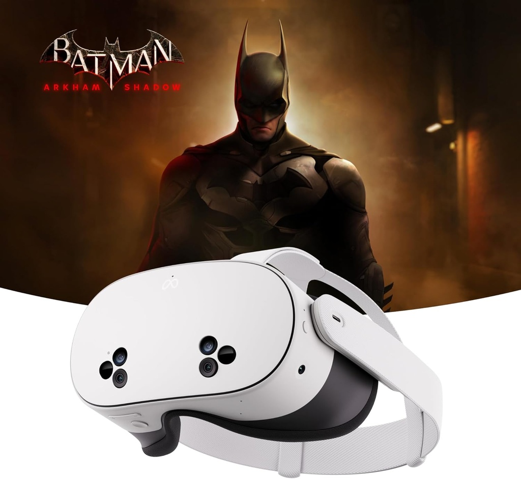 Meta Quest 3S , Batman: Arkham Shadow, et Un essai de 3 Mois de Meta Quest+ Inclus – Casque Tout-en-Un (128 Go)