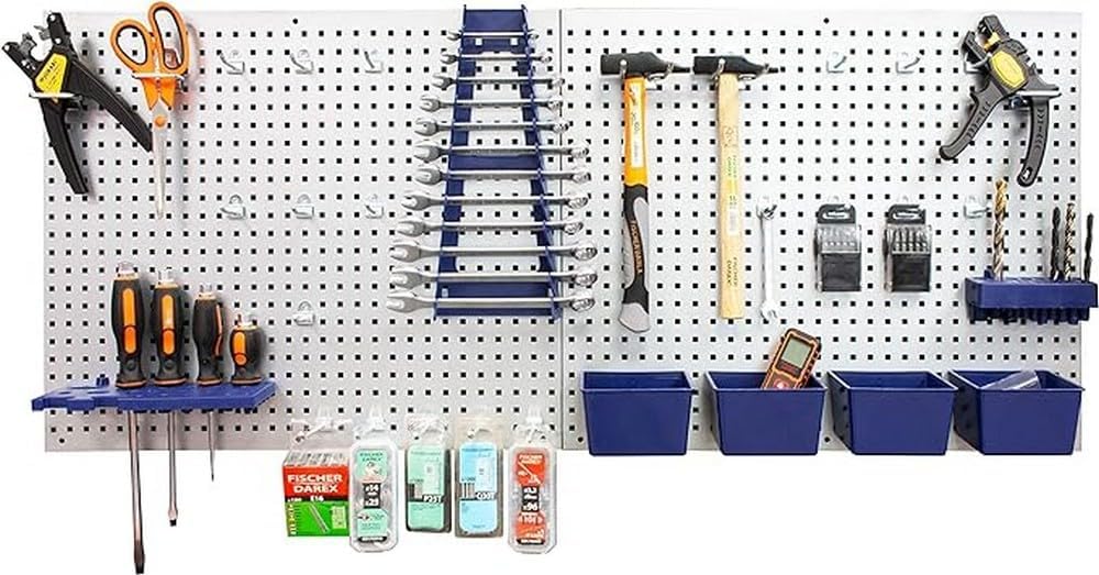 [‎810730] Panneaux muraux acier pour rangement outils