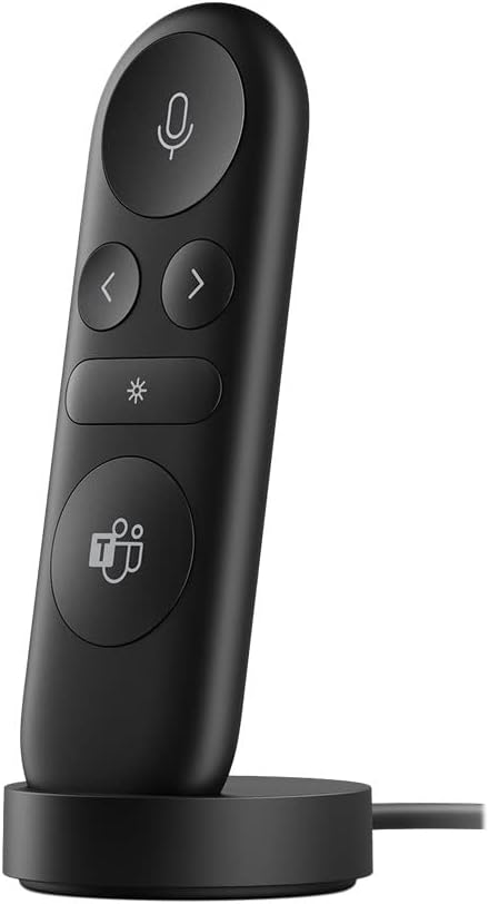 Microsoft Presenter+, télécommande Bluetooth pour Teams et présentations (Noir)