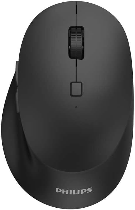 Philips SPK7607B Souris connexion sans Fil  2,4 GHz + Bluetooth, Silencieux avec 7 Boutons