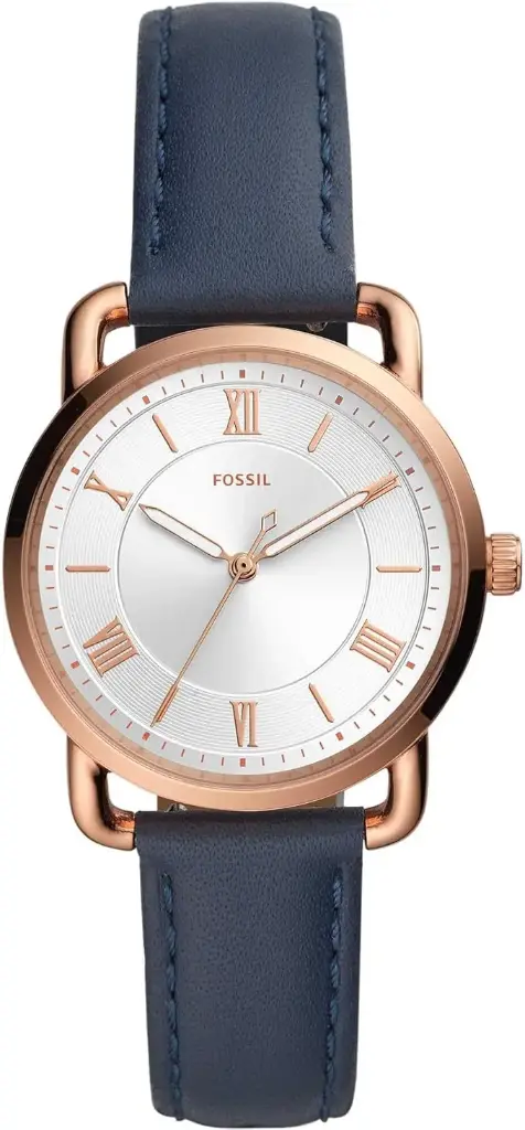 Fossil Montre pour Femmes Copeland , Mouvement à Quartz, Bracelet en Cuir