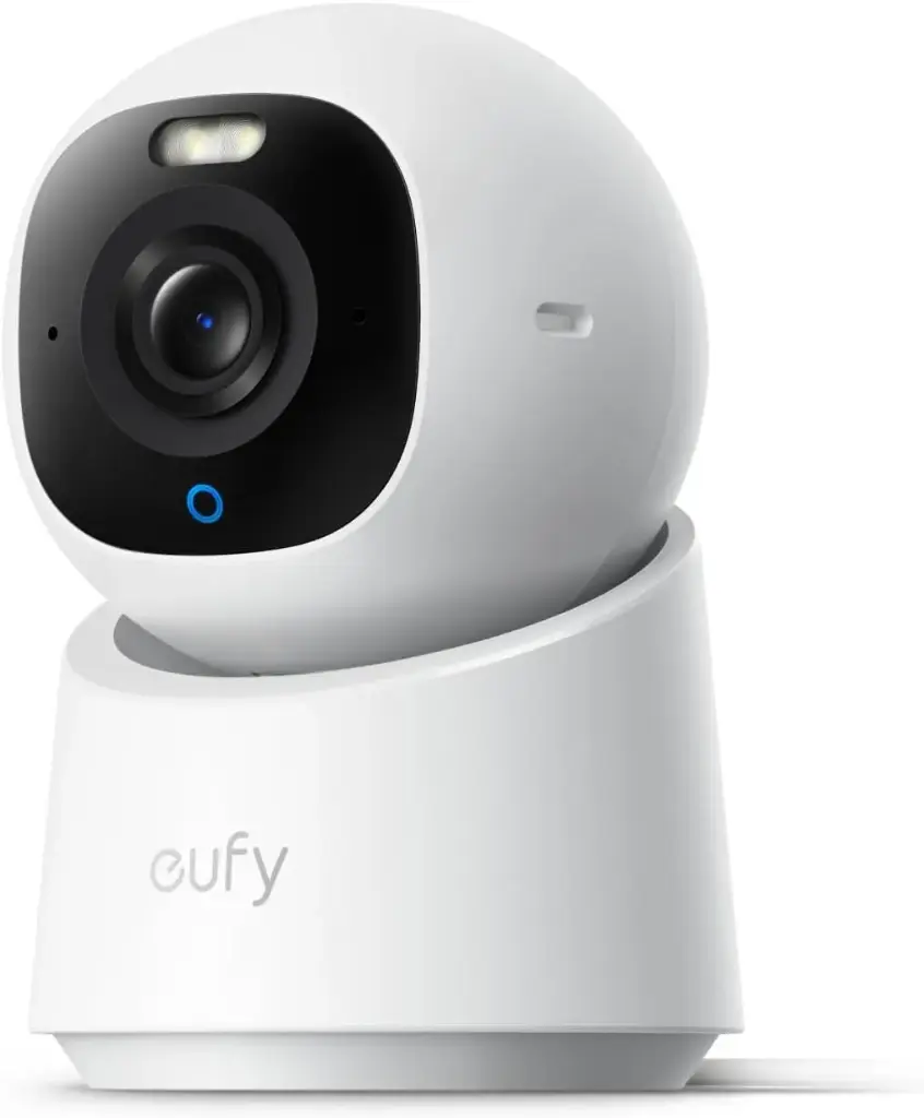 [E30] eufy Security Caméra intérieure E30, caméra de Surveillance 4K UHD, Rotation 360° et Inclinaison  Homekit