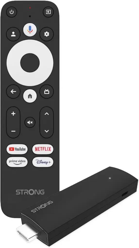 STRONG SRT41 Google Stick, TV Streaming Chromecast et Google Assistant 4K UHD 