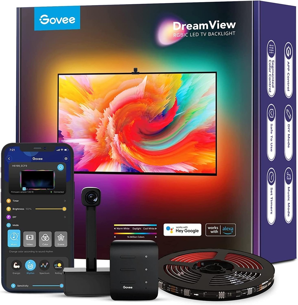 [H6099] Govee DreamView Rétro-éclairage pour TV (75-85 pouces) T1 Model :H6099