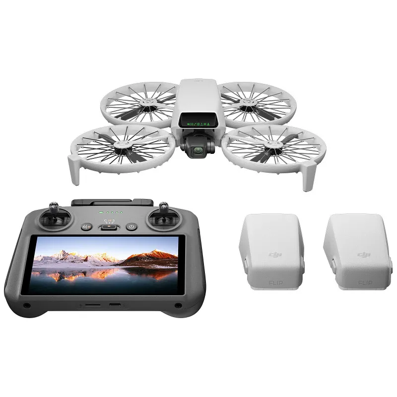 Fly More DJI Flip (radiocommande RC 2 avec écran), Drone Caméra 4K UHD