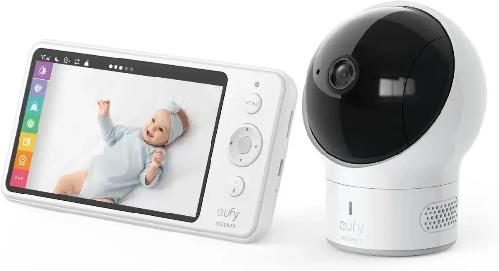 ‎Eufy Security Moniteur vidéo pour bébé  avec caméra et audio résolution 720p HD