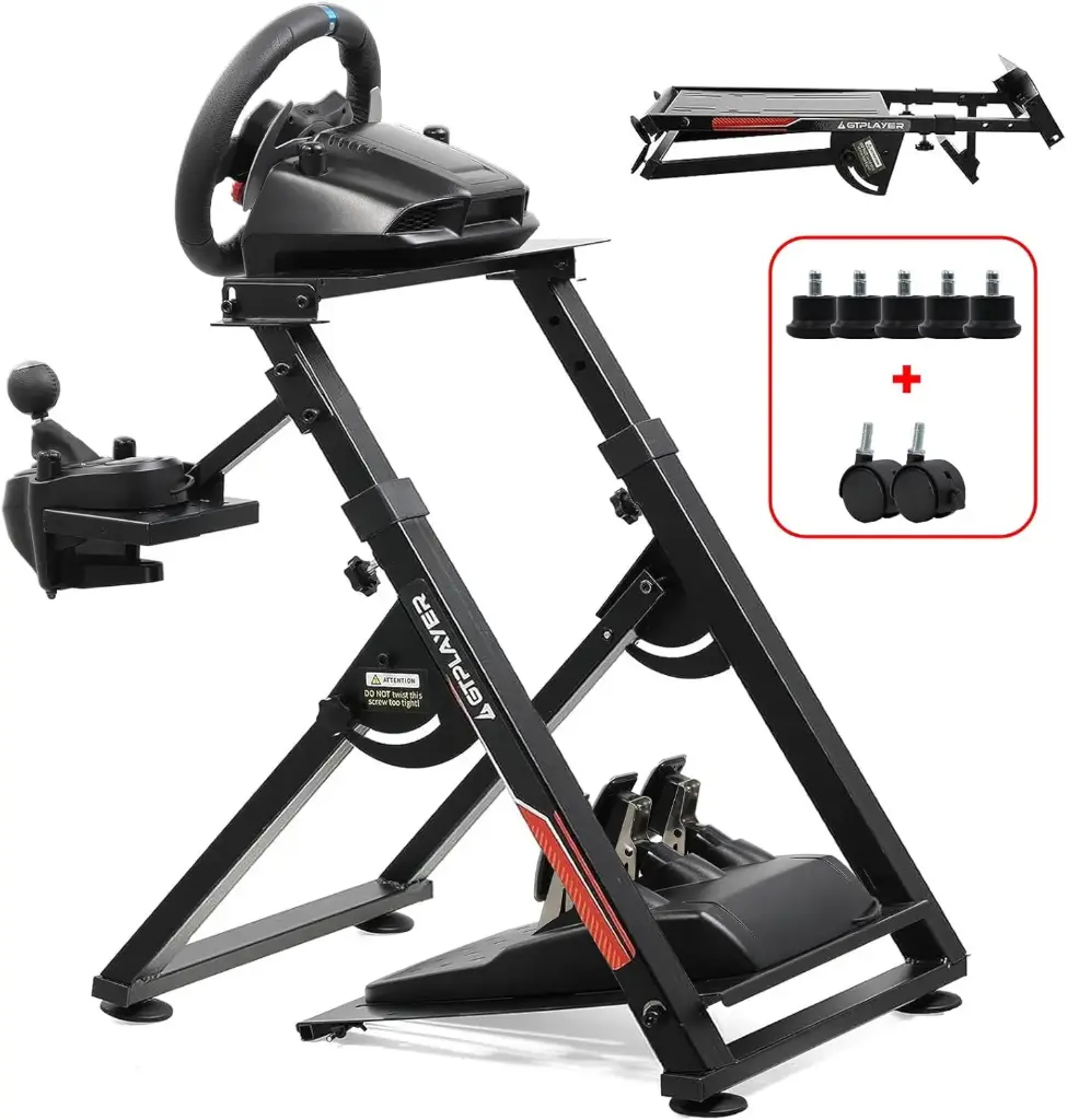 GTPLAYER Support Volant pour G923 G29 G920 T300RST500RS Volant Gaming Retour de Force 