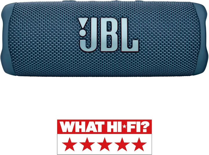 JBL Flip 6 – Enceinte Bluetooth portable et étanche à l'eau et à la poussière, haut-parleur haute fréquence pour des basses profondes, 12 heures d'autonomie