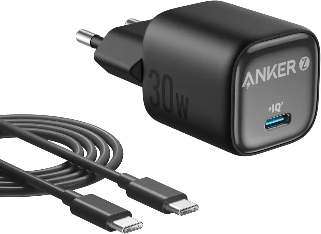  Anker Zolo Chargeur iPhone USB-C 30W – Compact GaN, Charge Rapide