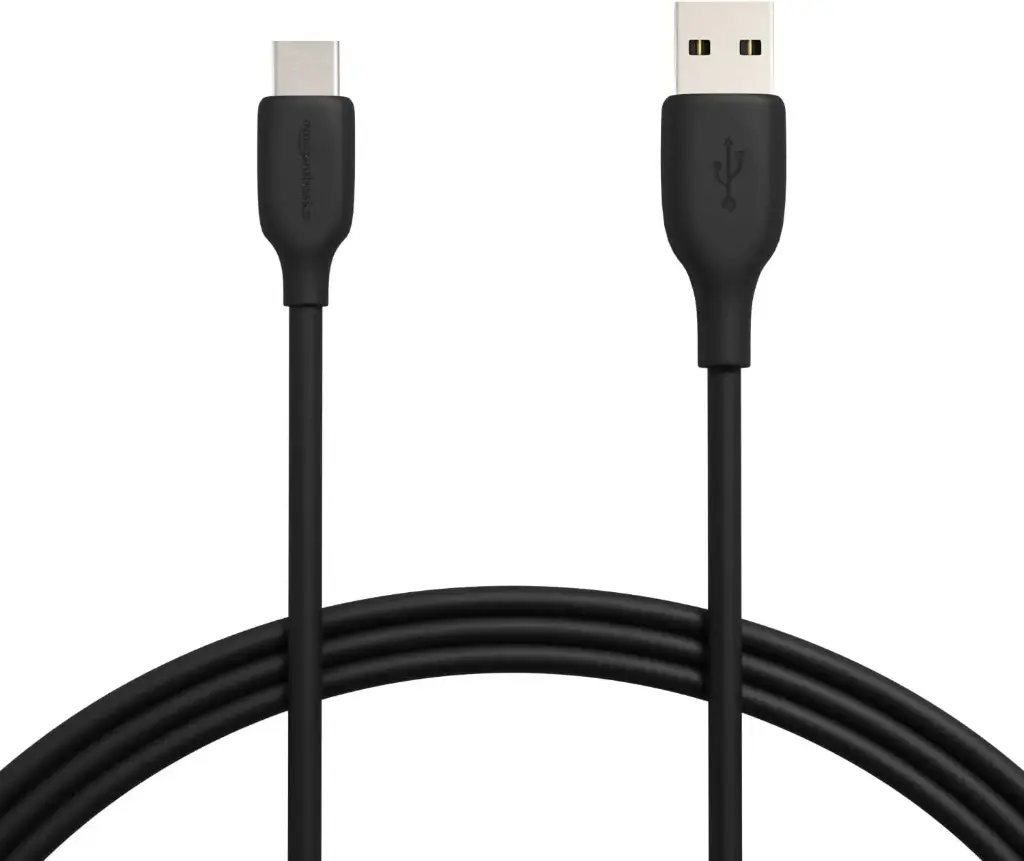 Amazon Basics Câble USB-C  vers USB-A 2.0 ,vitesse de 480 Mbit/s ,1.8 m, noir
