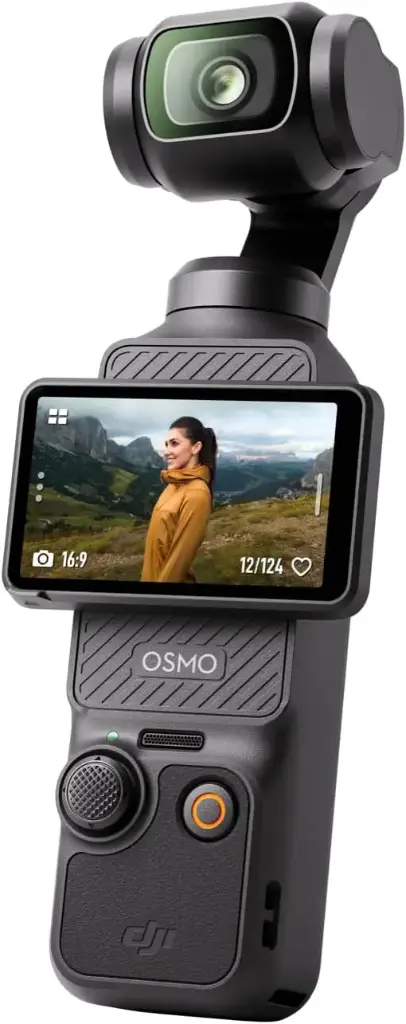 DJI Osmo Pocket 3, digital caméra vlog CMOS 1'' et Vidéo 4K/120 ips , MAP rapide, Suivi Facial/Objets, écran tactile rotatif OLED 2 pouces