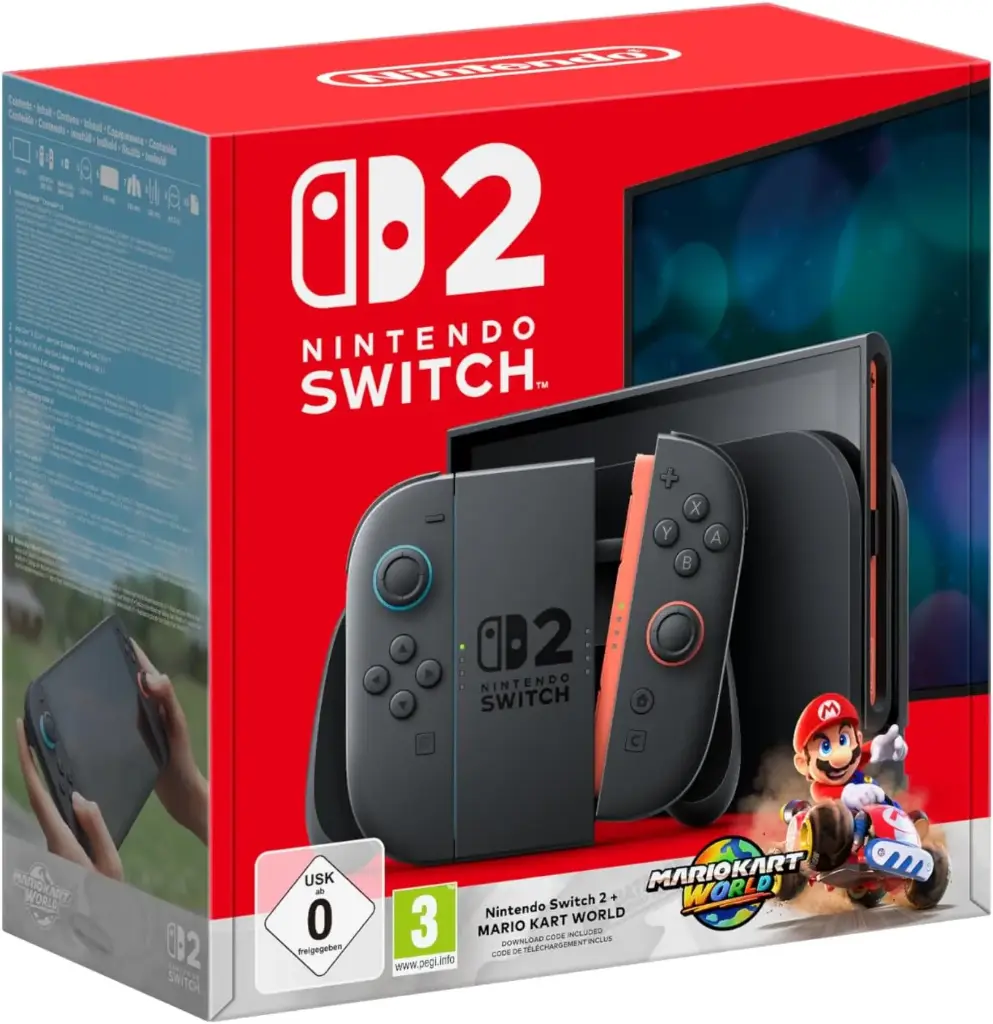 Console Nintendo Switch 2 + Mario Kart World (code de téléchargement) (Boite ouverte)