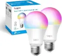 Tapo Ampoule Connectée WiFi, Ampoule LED E27 Multicolore 2500K-6500K, Dimmable 8.7 W 806Lm, Compatible avec Alexa et Google(pack de 2)