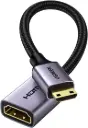 UGREEN Adaptateur Mini HDMI vers HDMI 4K 60Hz Câble Mâle vers Femelle 18Gpbs 3D Ethernet Arc 