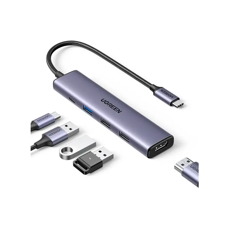 [CM478] UGREEN Revodok 105 CM478, hub USB-C 5-en-1, HDMI 4K et PD 100 W