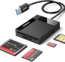UGREEN USB 3.0 Lecteur de Carte SD Micro SD TF CF MS 4 en 1 Adaptateur Compact Flash 5Gbps Transfert Rapide Simultané 