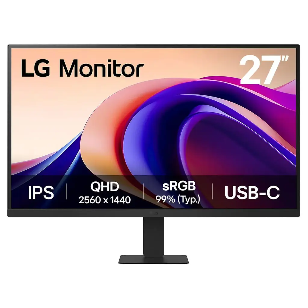 LG 27U631A-B Moniteur 27 pouces, QHD, dalle IPS,2560 x 1440,100 Hz, 5 ms, HDR 10, sRGB 99%, réglage de l'inclinaison
