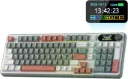 RK ROYAL KLUDGE S98 Clavier mécanique avec Affichage Intelligent et Bouton, Montage supérieur 96% Clavier mécanique sans Fil Vert Argile