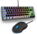 The G-Lab Hydrogen BKG, pack clavier AZERTY 60 % + souris 6 400 DPI RGB