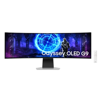 Samsung Odyssey OLED G9 S49DG950SU, 49″ DQHD incurvé, 240 Hz, 0,03 ms (Smart TV)