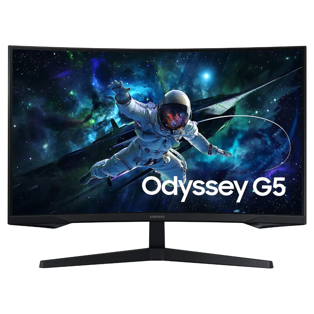 Samsung  Odyssey G5 27’’LS27CG552EU, 165Hz , 1ms, Dalle VA Incurvée 1000R,16:9 , 2500:1,HDR10,  27pouces QHD