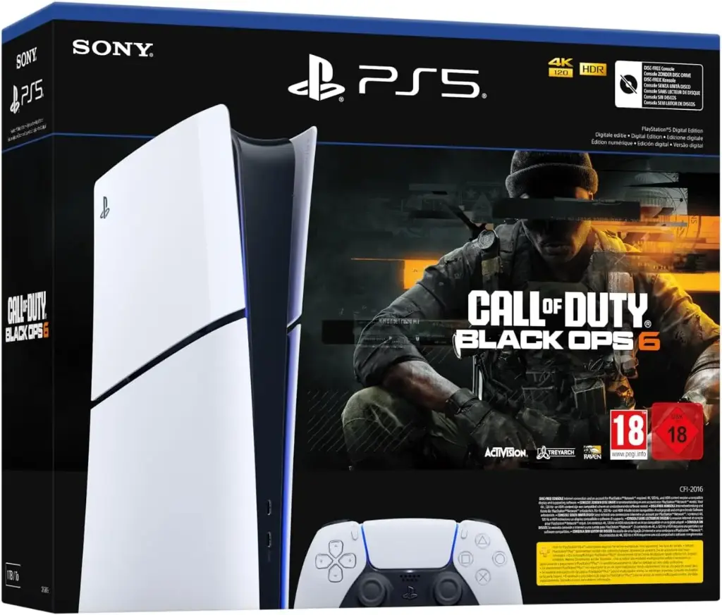 Pack Sony PlayStation 5 Slim Digital 1 To + Call of Duty: Black Ops 6 (code)