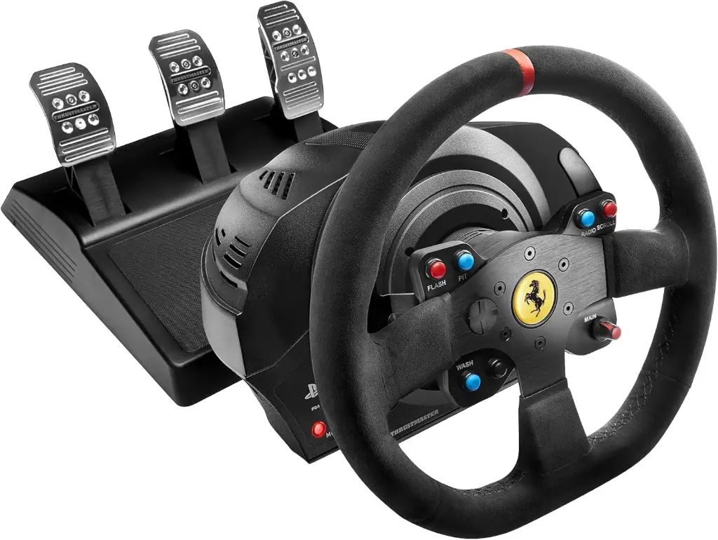 Thrustmaster T300 Ferrari Integral Racing Wheel Alcantara Edition - Volant de Course et 3 Pédales