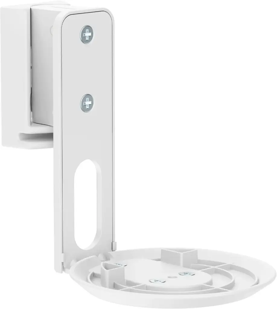 [PM-SOM-161] Support  PureMounts de Haut-Parleur pour Sonos Era 100,avec Gestion des câbles, pivotant +/-45°, inclinable 0/-18°, Blanc 