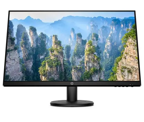 Moniteur HP V27i  27pouces Full HD LED 1920 x 1080, Dalle IPS,  60 Hz - IPS - 300 cd/m² - 1000:1 - 5 ms - HDMI Noir