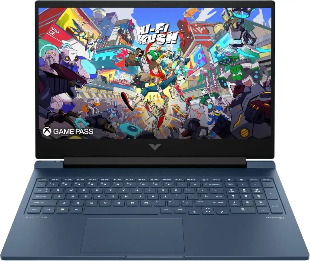HP Victus 16-S1003NS Ordinateur portable Gaming 16,1 pouces FHD, 144 Hz AMD Ryzen 7 8845HS, 32 Go de RAM, 1 To SSD , NVIDIA GeForce RTX 4060 8 Go Qwerty (Sans système d'exploitation) (Comme Neuf + Un Sac)