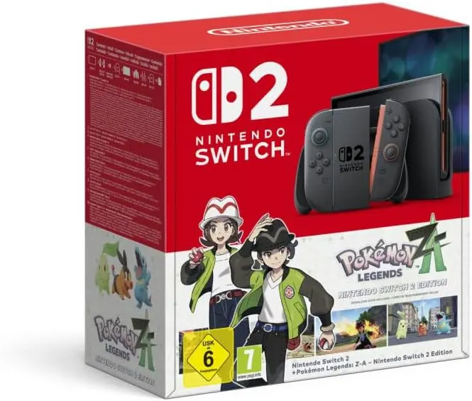 Console Pack  Nintendo Switch 2 + le jeu Légendes Pokémon : Z-A (Code de Téléchargement)