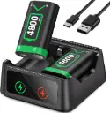 HELLCOOL, 2 batteries rechargeables avec station pour manette Xbox