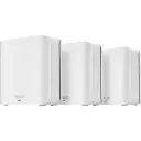 ASUS ZenWiFi BD4 (Pack de 3) Système WiFi 7 Mesh, Double -Bande, 3600 Mbps, Couverture jusqu'à 603 m² avec Double Ports 2,5G Blanc