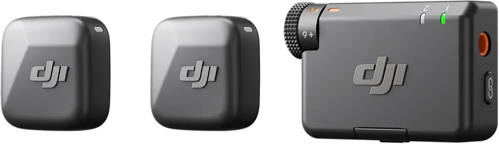 DJI Mic Mini (2 TX + 1 RX) Audio Riche, Microphone Cravate sans Fil pour caméra/Android