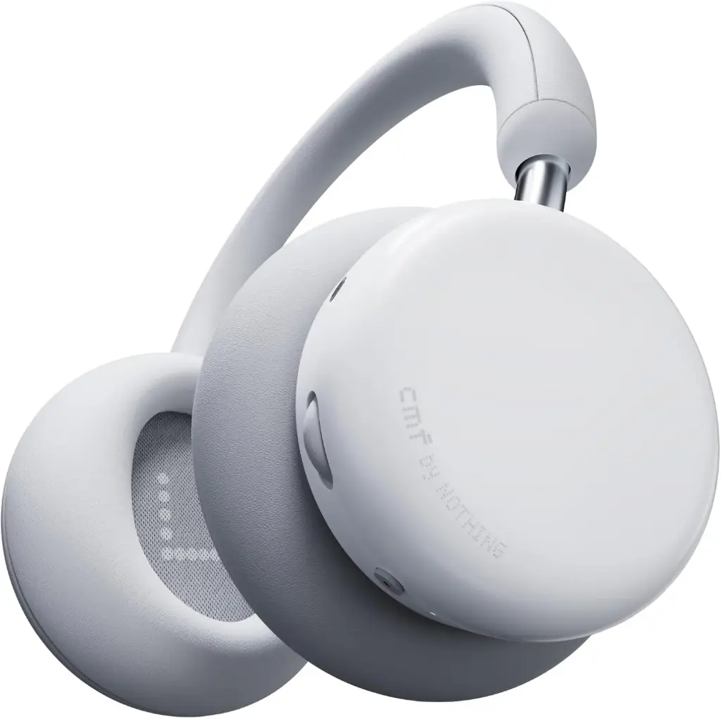 CMF Headphone Pro - Casque Bluetooth Over-Ear sans Fil avec Réduction Active de Bruit – Gris Clair