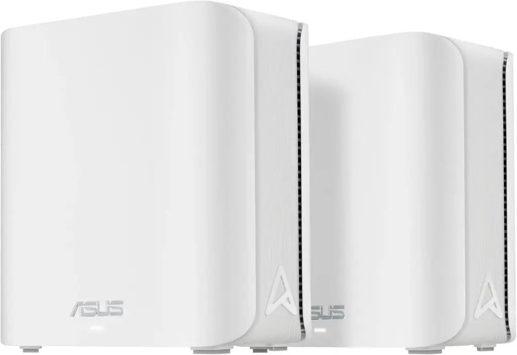 ASUS ZenWiFi BD4 (Pack de 2) Système WiFi 7 Mesh, Double -Bande, 3600 Mbps, 470 m², Double Ports 2,5G,Blanc  